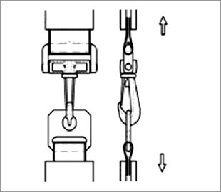 Snap hook tensile strength test